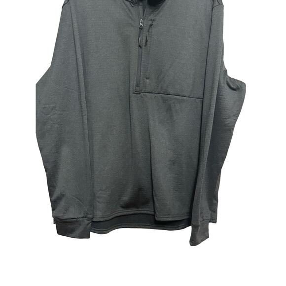 Amazon Essentials Pullover Top 1/4 Zip Neckline Long Sleeve Gray Men’s US XL NWT - Picture 3 of 8